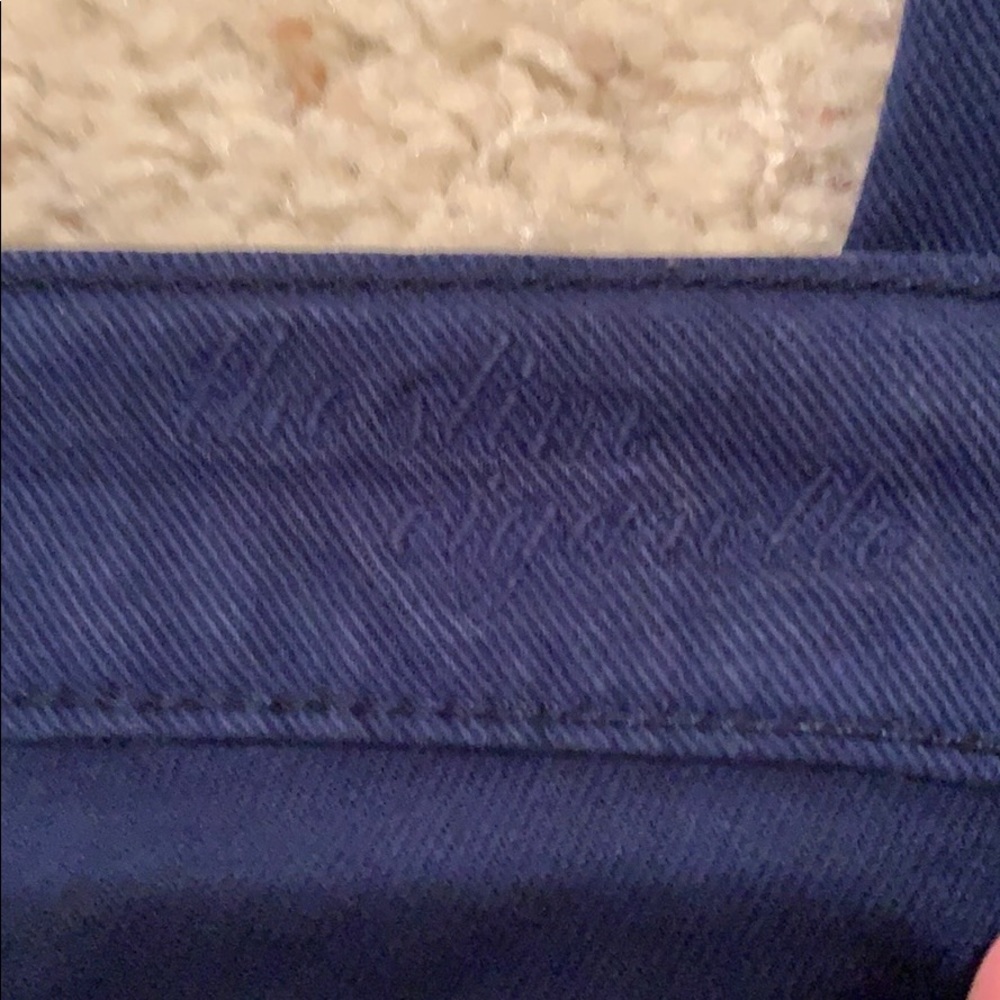 EUC 7FAM Blue Distressed slim cigarette jeans sz28 - Picture 6 of 8